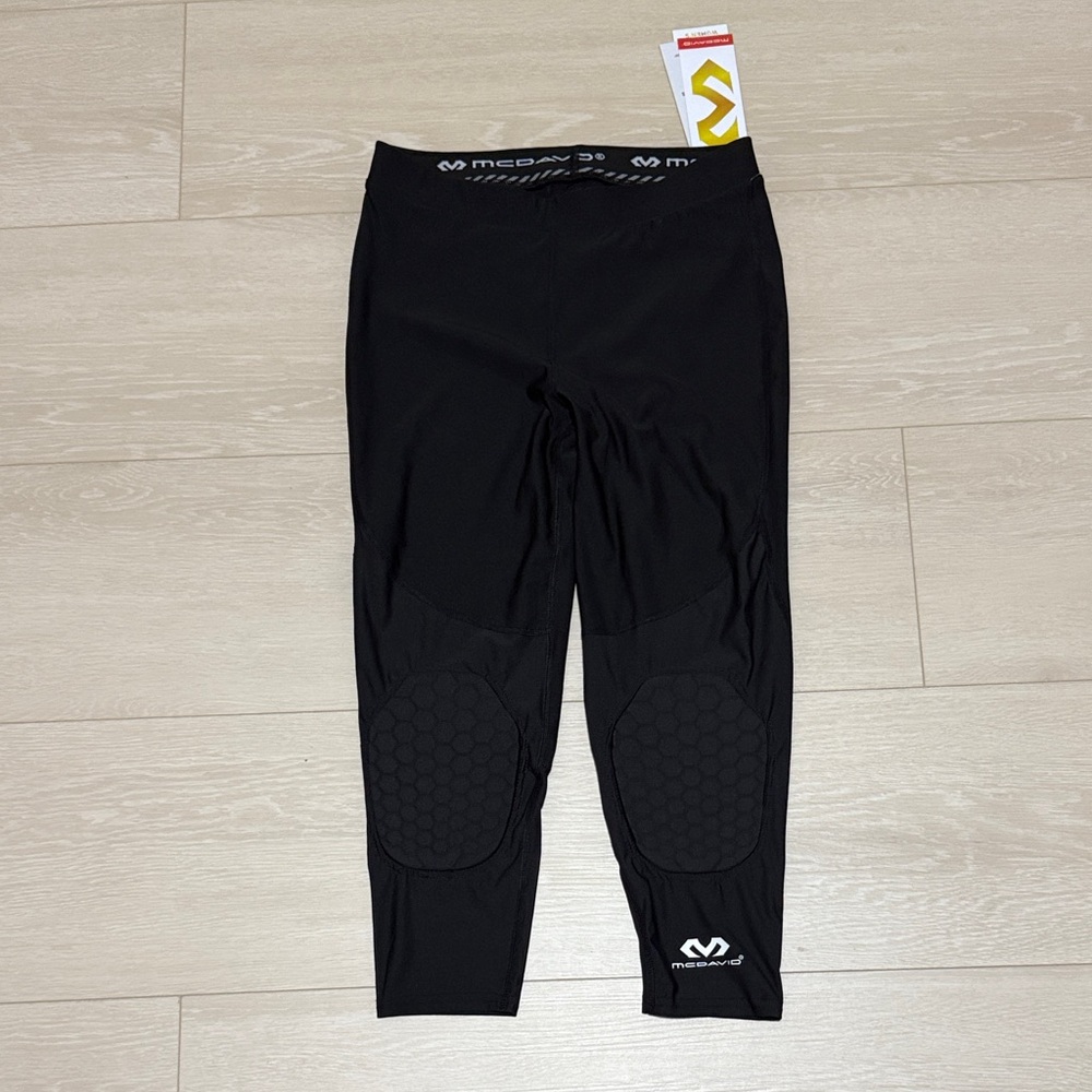 ✨McDavid Women's Black Compression Leggings with Knee Pads